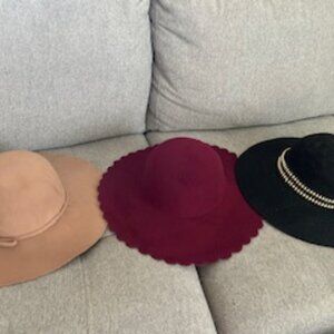 Women's Floppy/Sun Hats - Bundle of 3